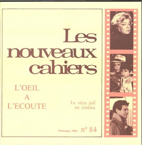 Les Nouveaux Cahiers N°084 (Printemps  1986)